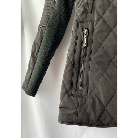 XS, BCBGMaxAzria, black quilted winter jacket - Picture 10 of 16